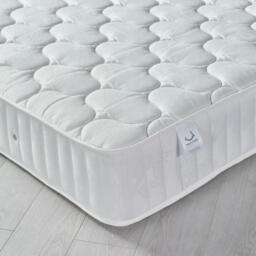 Neptune Spring Quilted Cotton Fabric Mattress - Double - Medium Firmness - Open Coil - 4ft6 (135 x 190 cm) - Happy Beds - thumbnail 1