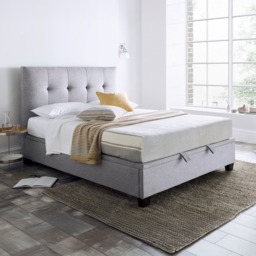 Walkworth - Super King Size - Ottoman Bed - Light Grey - Fabric - 6ft - Happy Beds