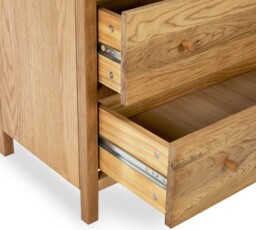 Coxmoor – 5-Drawer Chest of Drawers – Oak – Wooden - Happy Beds - thumbnail 6