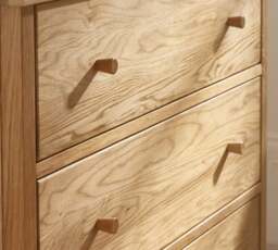 Coxmoor – 5-Drawer Chest of Drawers – Oak – Wooden - Happy Beds - thumbnail 5