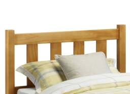 Poppy - Double - Solid Pine Bed - Pine - Wooden - Low Foot-End - 4ft6 - Happy Beds - thumbnail 6