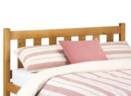 Poppy - Double - Solid Pine Bed - Pine - Wooden - Low Foot-End - 4ft6 - Happy Beds - thumbnail 5
