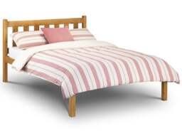 Poppy - Double - Solid Pine Bed - Pine - Wooden - Low Foot-End - 4ft6 - Happy Beds - thumbnail 3