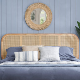 Elina – King Size– Low Foot-End Rattan Bed – Oak – Wooden – 5ft - Happy Beds - thumbnail 2