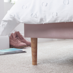 Marlow - Single - Low Foot-End Kids’ Bed - Pink - Velvet - 3ft - Happy Beds - thumbnail 8