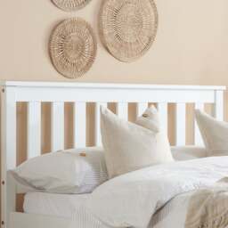 Denver - King Size - White - Wood - 5ft - Happy Beds - thumbnail 3