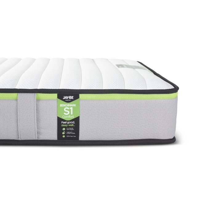 Jay-Be Benchmark S1 Comfort Foam Free Spring Mattress - 5ft King Size (150 x 200 cm) - image 1