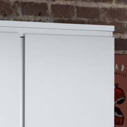 Jupiter - 2 Door Wardrobe - White - Wooden - Happy Beds - thumbnail 3