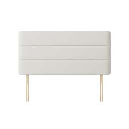 Cornell - Single - Lined Headboard - White - Fabric - 3ft - Happy Beds - thumbnail 4