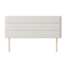 Cornell - Single - Lined Headboard - White - Fabric - 3ft - Happy Beds - thumbnail 5