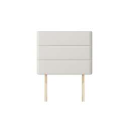 Cornell - Single - Lined Headboard - White - Fabric - 3ft - Happy Beds - thumbnail 3