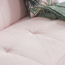 Aurora - Fold-Out Sofa Bed - Blush Pink - Fabric - thumbnail 5