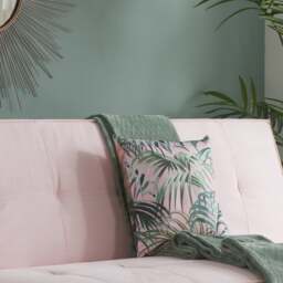 Aurora - Fold-Out Sofa Bed - Blush Pink - Fabric - thumbnail 4