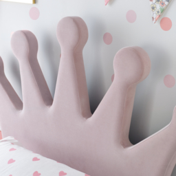 Princess - Kids’ Bed - Pink - Velvet - 3ft - Happy Beds - thumbnail 3