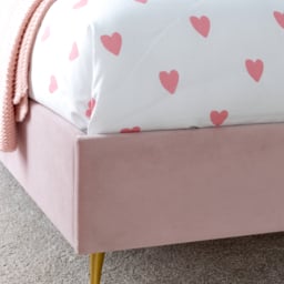 Princess - Kids’ Bed - Pink - Velvet - 3ft - Happy Beds - thumbnail 6