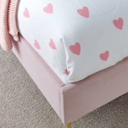 Princess - Kids’ Bed - Pink - Velvet - 3ft - Happy Beds - thumbnail 7