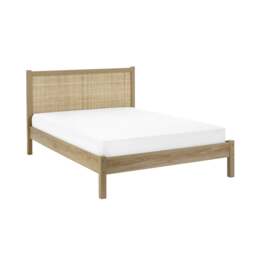 Padstow - King Size - Rattan Bed - Oak - Wooden - 5ft - Happy Beds - thumbnail 5