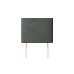 Cornell - Double - Plain Headboard - Dark Grey - Velvet - 4ft6 - Happy Beds - thumbnail 3