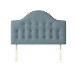 Victor - Small Single - Buttoned Headboard - Duck Egg Blue - Fabric - 2ft6 - Happy Beds - thumbnail 4