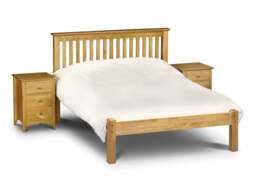 Barcelona - King Size -  Antique Solid Pine Wooden Bed Frame - Low Foot End - King - Happy Beds - thumbnail 2