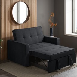 Otto - 2 Seater Sofa Bed - Grey - Fabric - Happy Beds - thumbnail 7