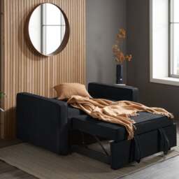 Otto - 2 Seater Sofa Bed - Grey - Fabric - Happy Beds - thumbnail 3