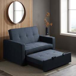 Otto - Fold-Out Sofa Bed - Blue - Fabric - thumbnail 5