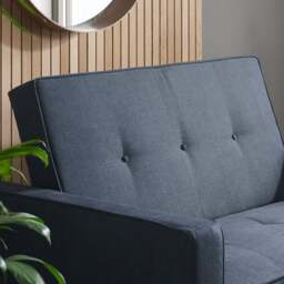 Otto - Fold-Out Sofa Bed - Blue - Fabric - thumbnail 6