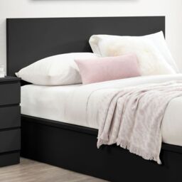 Oslo - King Size - Ottoman Storage Bed - Black - Wooden - 5ft - Happy Beds - thumbnail 8