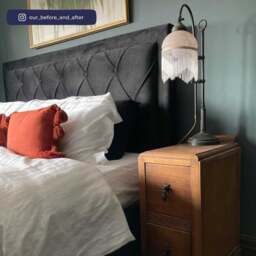 Woodbury - Double - 4 Drawer Storage Bed - Black - Velvet - 4ft6 - Happy Beds - thumbnail 4