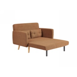 Roxy - 2-Seater - Sofa Bed - Brown - Fabric - thumbnail 3