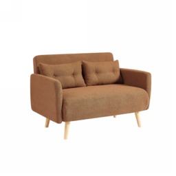 Roxy - 2-Seater - Sofa Bed - Brown - Fabric - thumbnail 2