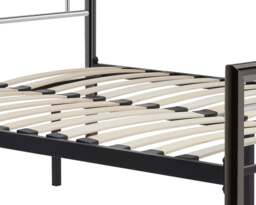 Montana - King Size - Metal Bed - Chrome and Nickel - Metal - 5ft - Happy Beds - thumbnail 6