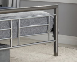 Montana - King Size - Metal Bed - Chrome and Nickel - Metal - 5ft - Happy Beds - thumbnail 5