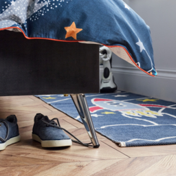 Space - Kids’ Bed - Grey - Velvet  - 3ft - Happy Beds - thumbnail 6