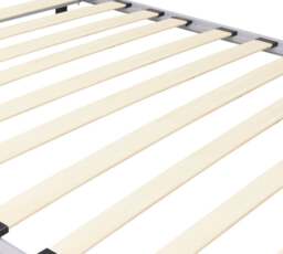 Faro - Double Black and Silver Finish Metal Bed Frame - 4ft- - Happy Beds - thumbnail 5