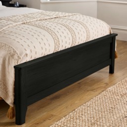 Sydney - King-Size - Rattan Oak-Effect Bookcase Bed - Black - Wooden - 5ft - Happy Beds - thumbnail 4