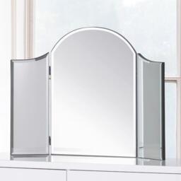Canto - Curved Dressing Mirror - Mirror/Glass - Happy Beds - thumbnail 1