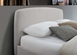 Otley - King Size - Light Grey - Boucle Fabric - Low Foot-End Bed 5ft - Happy Beds - thumbnail 2