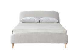 Otley - King Size - Light Grey - Boucle Fabric - Low Foot-End Bed 5ft - Happy Beds - thumbnail 7