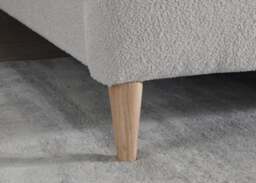 Otley - King Size - Light Grey - Boucle Fabric - Low Foot-End Bed 5ft - Happy Beds - thumbnail 4