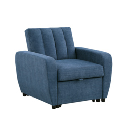 Gibson - Chair Sofa Bed - Blue - Fabric - Single Chair - Make It Homely - thumbnail 2