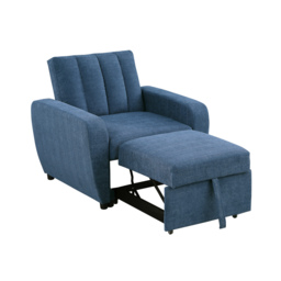 Gibson - Chair Sofa Bed - Blue - Fabric - Single Chair - Make It Homely - thumbnail 3