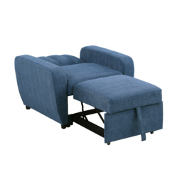Gibson - Chair Sofa Bed - Blue - Fabric - Single Chair - Make It Homely - thumbnail 5