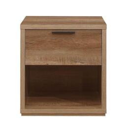Stockwell - Rustic 1 Drawer Bedside Table - Oak - Wooden - Happy Beds - thumbnail 4