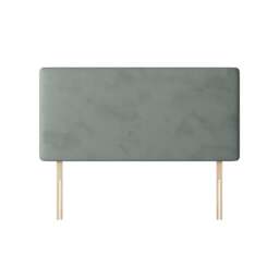 Cornell - Super King Size - Plain Headboard - Light Grey - Velvet - 6ft - Happy Beds - thumbnail 4