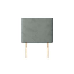Cornell - Super King Size - Plain Headboard - Light Grey - Velvet - 6ft - Happy Beds - thumbnail 3
