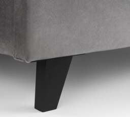 Shoreditch - Small Double Bed - Grey - Velvet - 4ft - Happy Beds - thumbnail 4