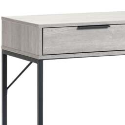 Bali Grey Oak 2 Drawer Wooden Dressing Table & Desk - thumbnail 6