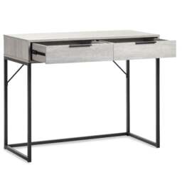 Bali Grey Oak 2 Drawer Wooden Dressing Table & Desk - thumbnail 5